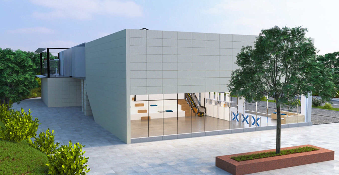 深圳智能電子有限公司形象店設(shè)計裝修